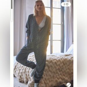 Alexandra Farmer designed for Anthropologie flannel jumpsuit size S